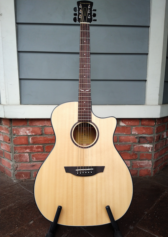 Morgan Live, Mahogany Cutaway Acoustic-Electric Guitar