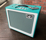 Tone King Gremlin 5w, 1x12 in Turquoise color with teal and grey grill cloth