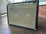 1961 Fender Super Amplifier 6G4-A, black tolex, grey grill cloth, brown control plate