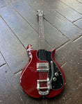 1965 Gretsch Corvette, burgundy, with bigbsy, rosewood fretboard, with dot inlays and black headstock