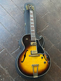 2011 Gibson Custom Shop ES-175 sunburst hollow-body with gold hardware and rosewood fretboard block pearl inlays and black headstock