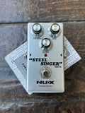 Silver Nux Steel Singer, three knob control, single button footswitch