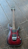 Schecter C-1 FR Platinum 2 Crimson Red Burst Satin, with rosewood neck and red statin headstock