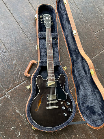 2020 Gibson ES-339 Transparent Ebony finish, chrome ardware and rosewood fretboard with black headstock