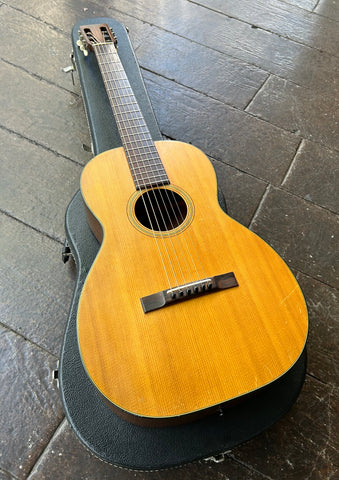 1969 Martin single O parlor with spruce top and rosewood bridge and rosewood fretboard with rosewood headstock