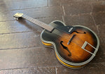 Harmony H1215 Arch-top, brown sunburst, rosewood neck with dot inlays, black headstock