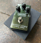 Green sparkle MXR Carbon Copy  Analog Delay, three knob control, single button switch