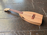 Fred Shields Concert Mahogany Ukulele, with red fretboard and mahogany neck 