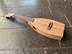 Fred Shields Concert Mahogany Ukulele, with red fretboard and mahogany neck 