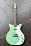 Danelectro '59M NOS+ Electric Guitar - Seafoam Green, white pick guard, rosewood fretboard and seafoam green headstock