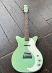 Danelectro '59M NOS+ Electric Guitar - Seafoam Green, white pick guard, rosewood fretboard and seafoam green headstock