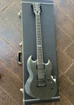 ESP E-II Viper Baritone, Charcoal Metallic Satin