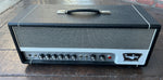 Tone King Royalist MK III Tube Head, black tolex, grey grill cloth, silver control panel with eight control knobs