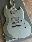 ESP E-II Viper Baritone, Charcoal Metallic Satin