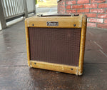 1955 Fender Tweed Lacquer Champ 5E1 Narrow Panel, tweed enclosure brown grill cloth