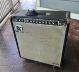 Music Man 410 HD, black tolex, grey front , with black footswitch