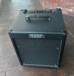 Mesa aBoogie WalkAbout Bass amplifier, black tolex, black grill cloth and black metal control panel 