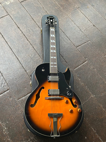 2010 Epiphone ES-175 sunburst with rosewood fretboard , black headstock