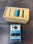 Electro-Harmonix Holy Grail reverb pedal, metal with blue script, single control knob and single button footswitch