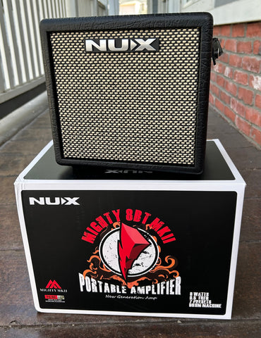 NUX Mighty Eight BT portable amplifier black tolex, grey grill cloth