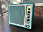 Tone King Falcon Grande Combo with Surf green tolext, green and grey grill cloth and white front  border, black control knobs