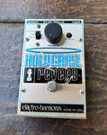 Silver and grey Electro-Harmonix Holy Grail Reverb guitar pedal, with single black knob control and single button footwitch