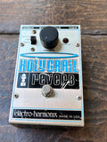 Silver and grey Electro-Harmonix Holy Grail Reverb guitar pedal, with single black knob control and single button footwitch