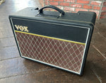 Vox AC10 amplifier, with black tolex, brown and gold grill cloth