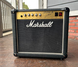 1987 Marshall Model 4001 Studio 15 black tolex, black grill cloth and gold control panel with five control knobs 