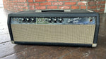 1964 Black Panel Fender Bassman head, black tolex, six knobs, grey grill cloth