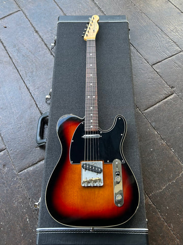 Telecaster Partscaster brown sunburst with black pickguard and rosewood neck