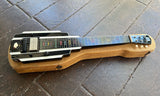 National Lapsteel, black with white trim, black headstock