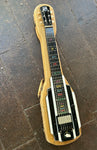 National Lapsteel, black with white trim, black headstock