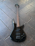 Transparent black Ibanez Soundgear bass with rosewood neck and black headstock model  SR690 - Made in Japan