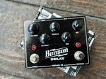 closeup birdseye view shot of Benson Delay atop included box