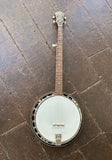 Recording King Banjo, white front, rosewood back and sides