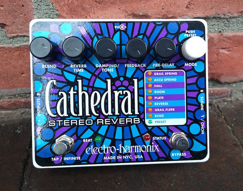 注目 Electro Harmonix Cathedral Stereo reverb エフェクター