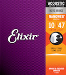 ELIXIR ACOUSTIC 80/20 BRONZE WITH NANOWEB COATING 10-47